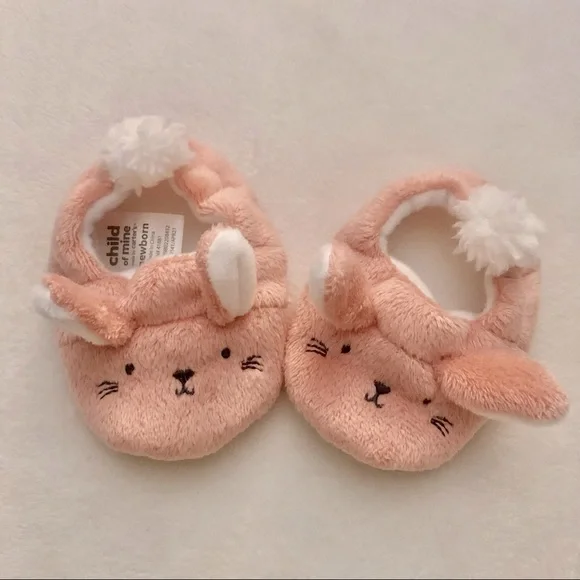 Easter Bunny Infant Girl Slippers 🐰🌸 - Picture 1 of 1
